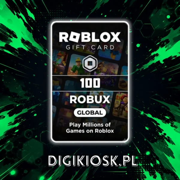 Roblox Gift Card 100 Robux - kod cyfrowy Global, DigiKiosk