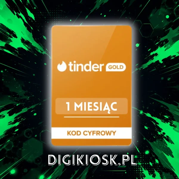 Karta podarunkowa Tinder Gold 1 miesiąc - kod cyfrowy DigiKiosk