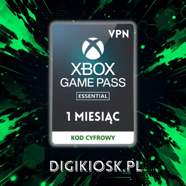 Xbox Game Pass Essential 1 miesiąc - kod cyfrowy DigiKiosk
